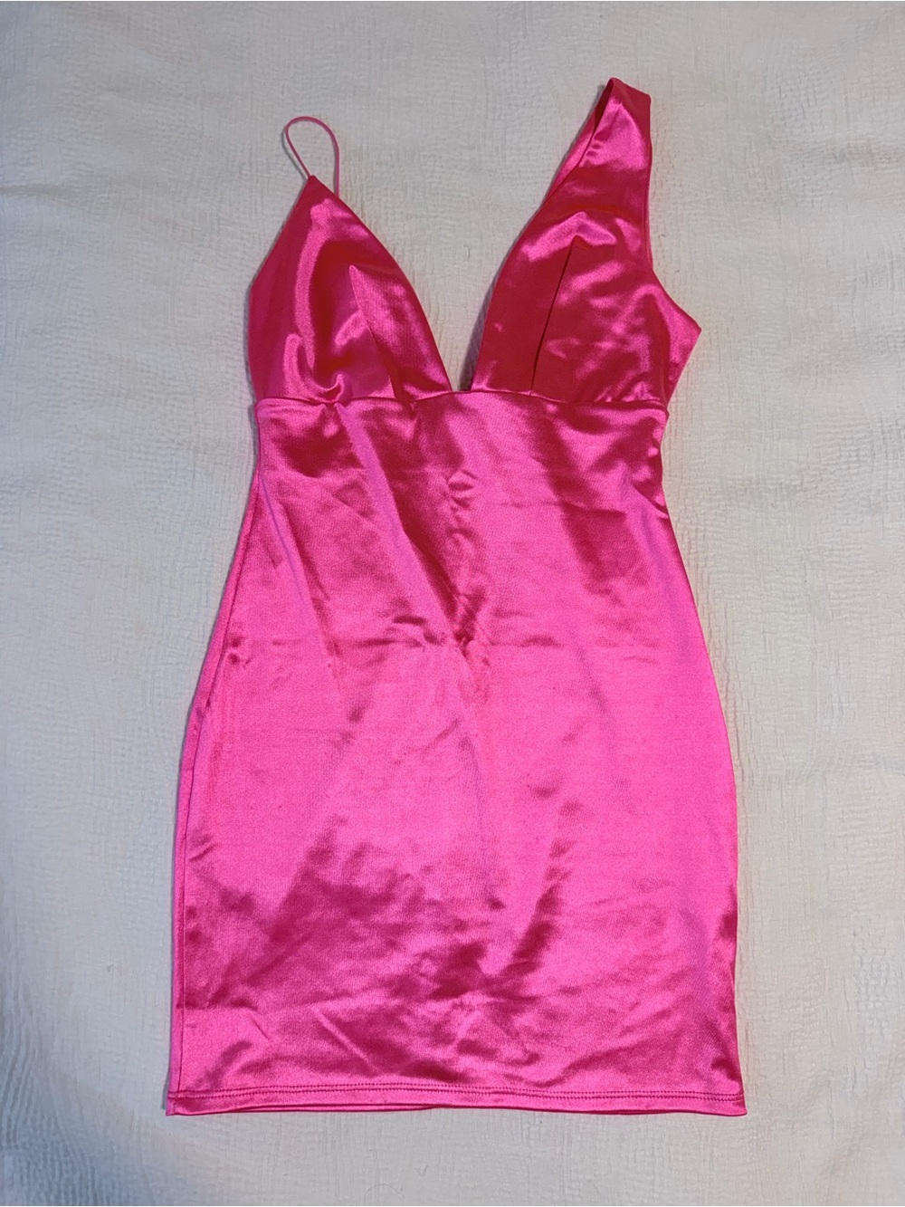 Pink Satin Dress